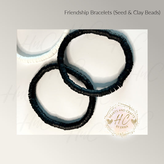 Heishi Bracelets - Seed Bead & Heishi Clay - Solids Collection
