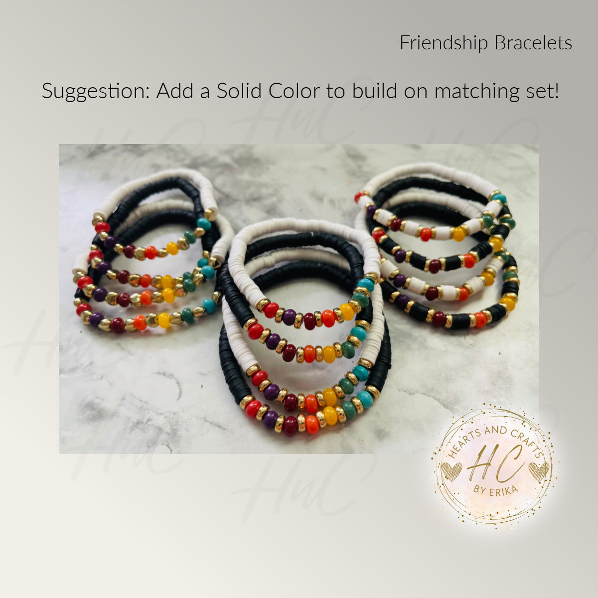 Heishi Bracelets - Rainbow Beads, Heishi Clay & Spacers