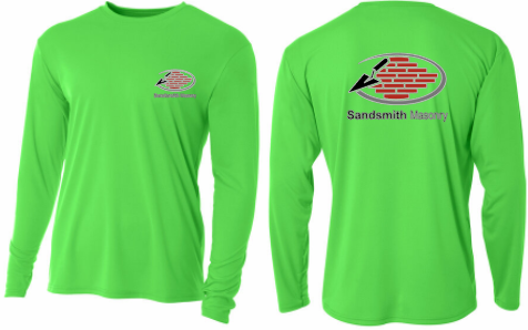 Sandsmith Masonry - Long Sleeve TShirt - 100% Polyester (A4 - N3165)