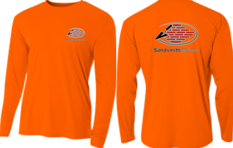 Sandsmith Masonry - Long Sleeve TShirt - 100% Polyester (A4 - N3165)