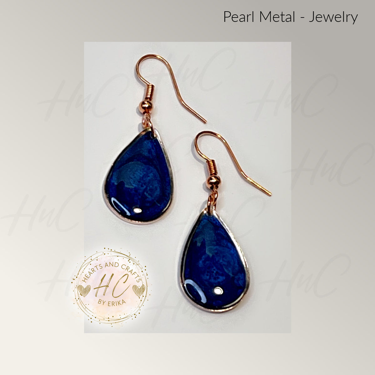 Pearl Collection - Medium Drop Hook Dangle (RoyBlue)