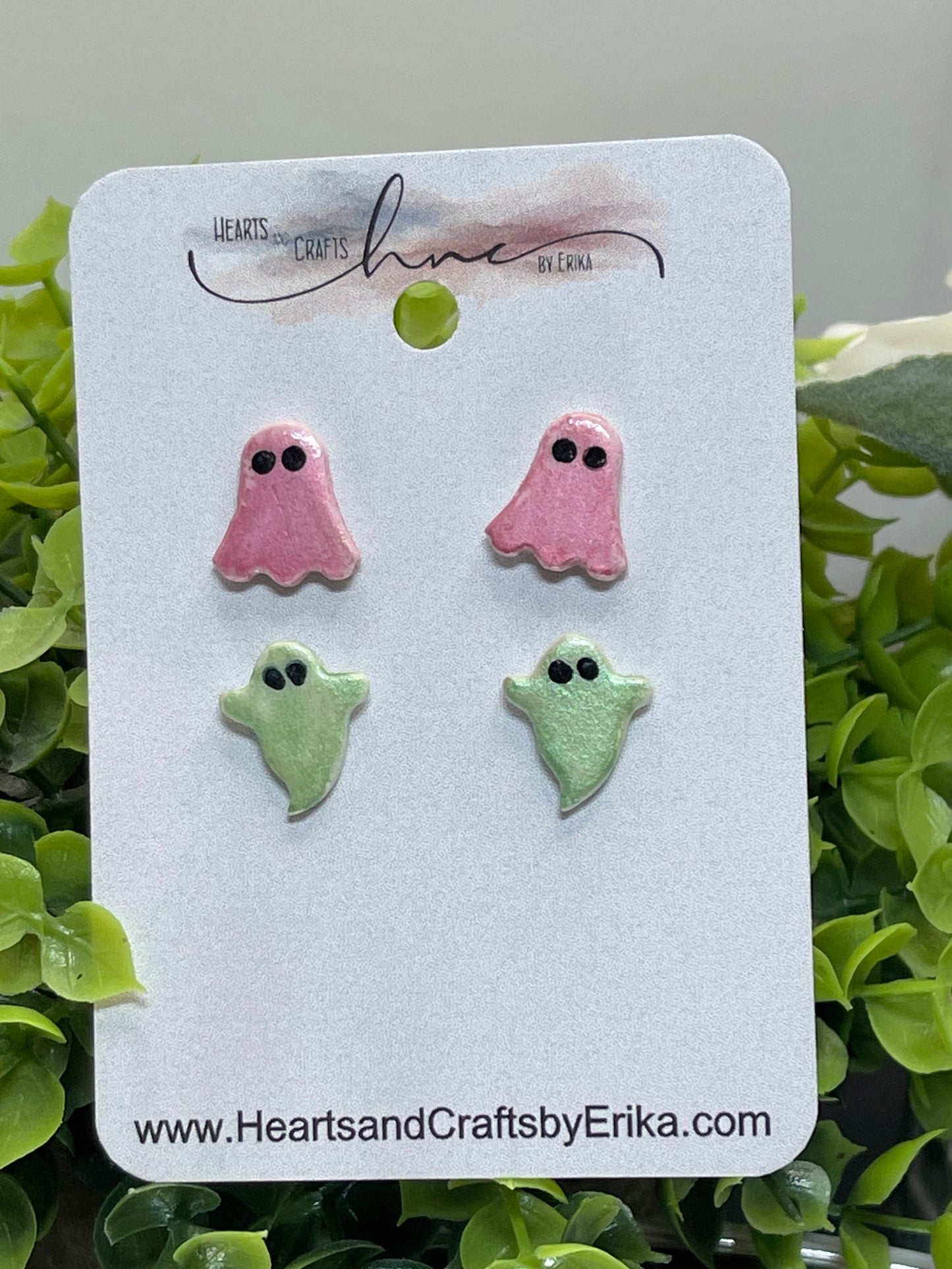 Fall Collection (Cute Ghosts) - Stud Set - 2 Pair