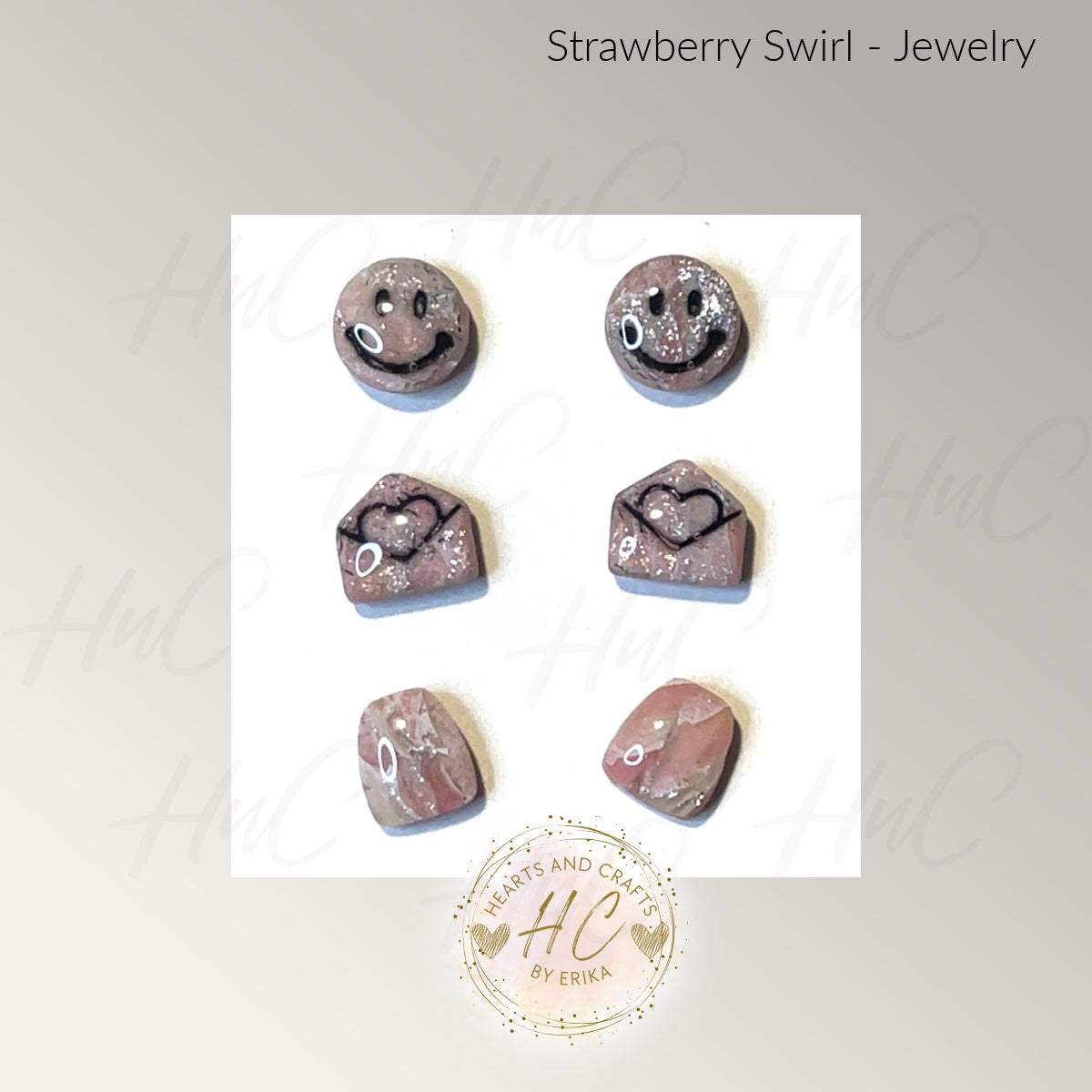 Strawberry Swirl Collection - Stud Set - 3 Pair