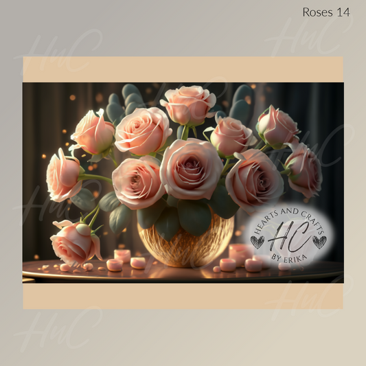 Roses 14 - 20oz Straight Tumbler (Physical Item)