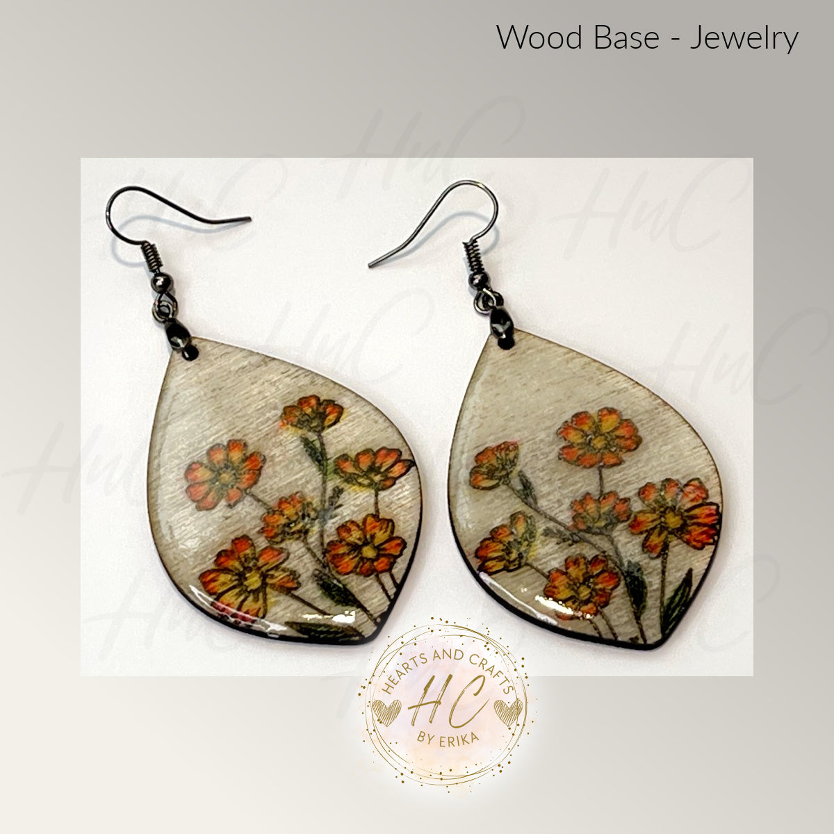 Basswood Collection - Large Florals Hook Dangle