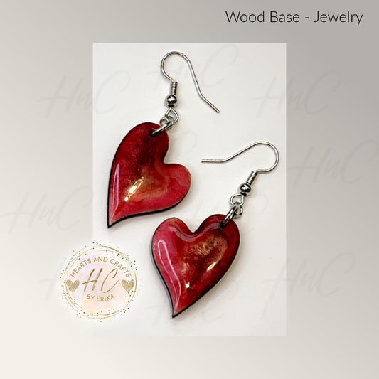 Basswood Collection - Medium Hearts Hook Dangle