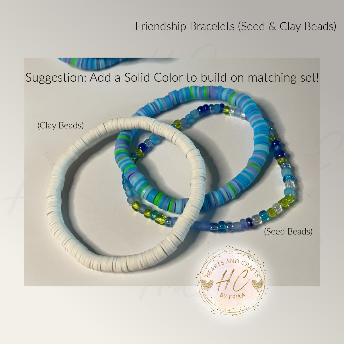 Heishi Bracelets - Seed Bead & Heishi Clay - Turquoise Collection