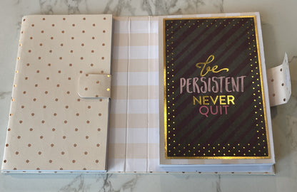 2024 Pocket Weekly Planner - 4.5"x6.5"x.75" Handcrafted hardboard cover with Notepad (PP24-04)