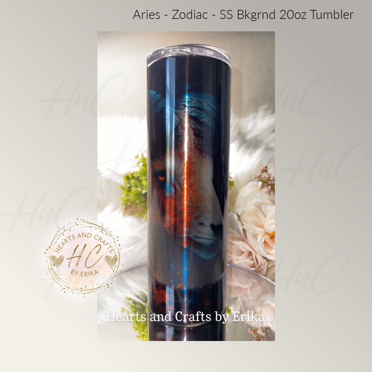 Aries - Color on Stainless Steel - 20oz Tumbler