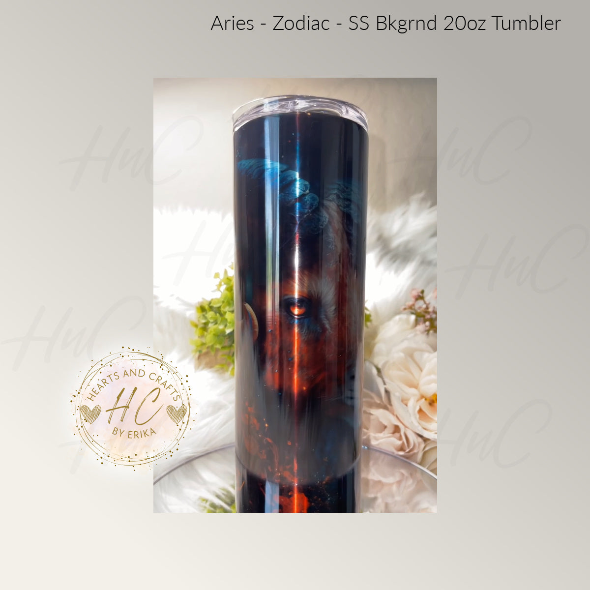 Aries - Color on Stainless Steel - 20oz Tumbler