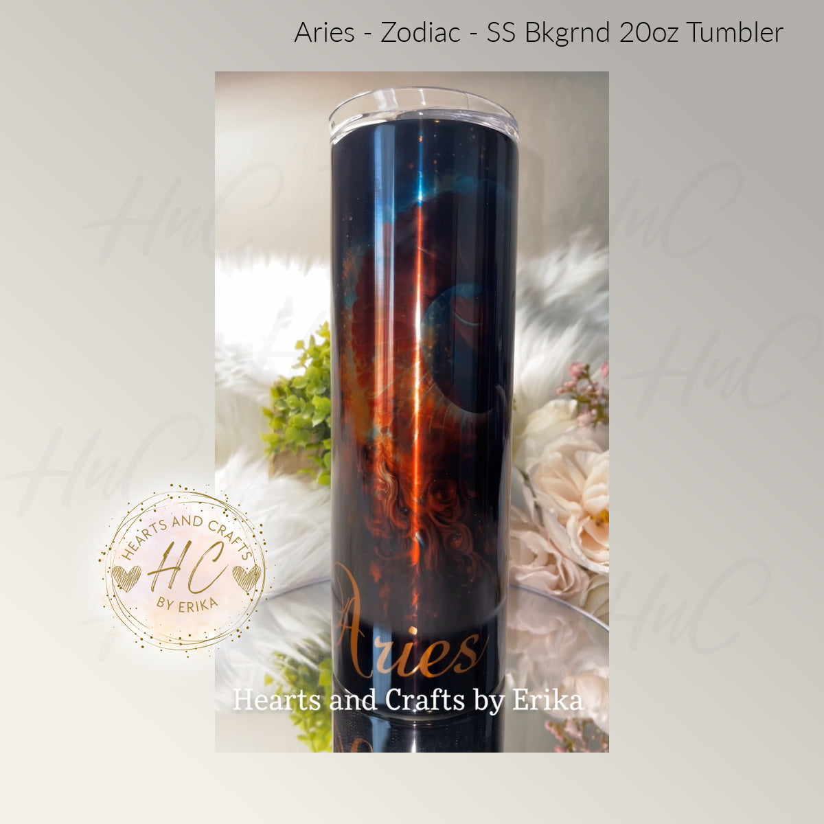 Aries - Color on Stainless Steel - 20oz Tumbler