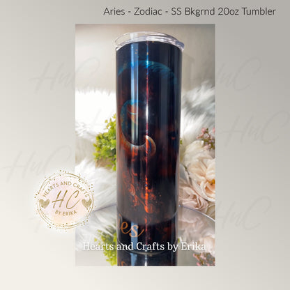 Aries - Color on Stainless Steel - 20oz Tumbler