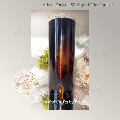 Aries - Color on Stainless Steel - 20oz Tumbler