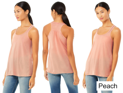Estrella Trailblazers - Ladies Flowy Racerback Tank - Bella & Canvas (B8800)
