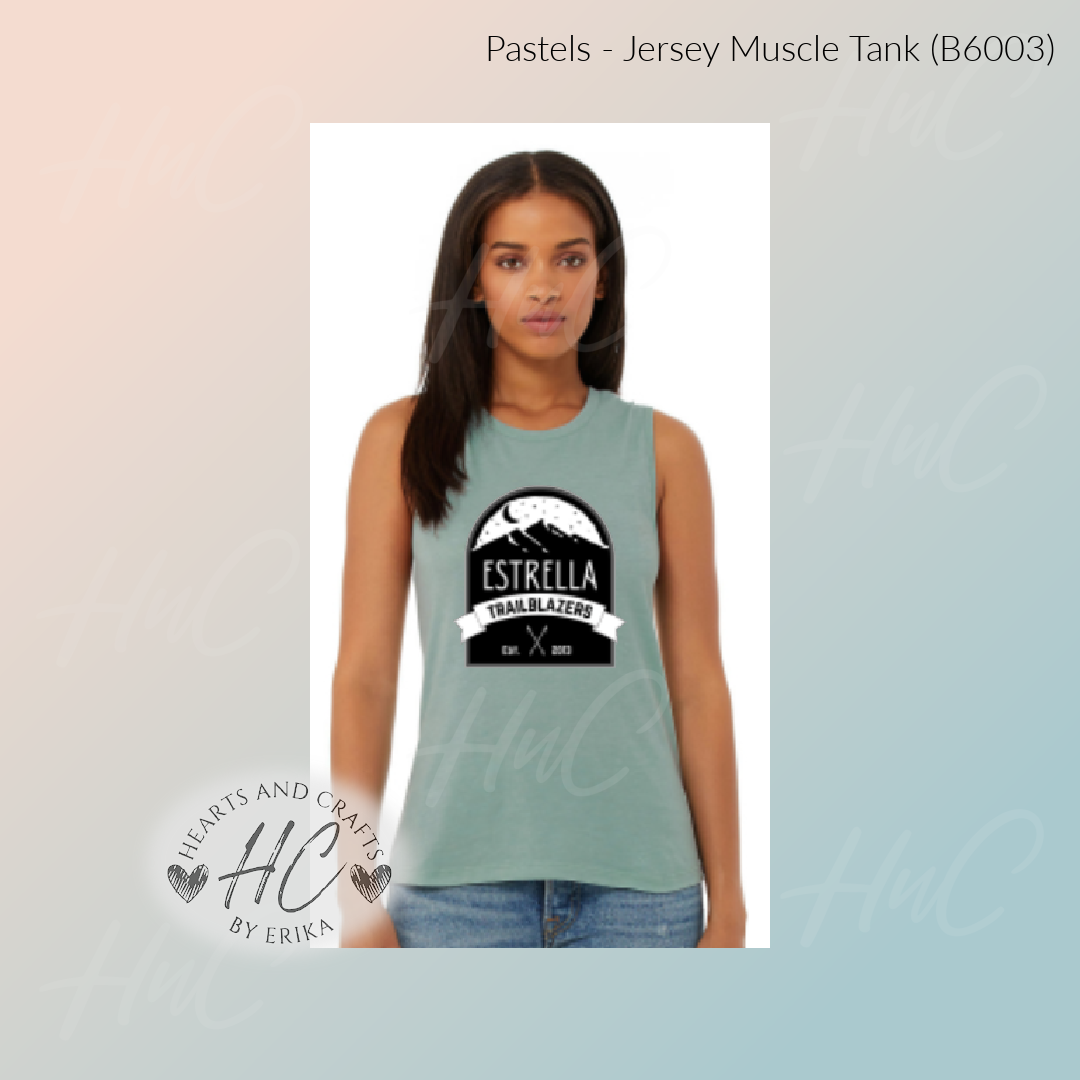 Estrella Trailblazers - Ladies Jersey Muscle Tank - Bella & Canvas (B6003)