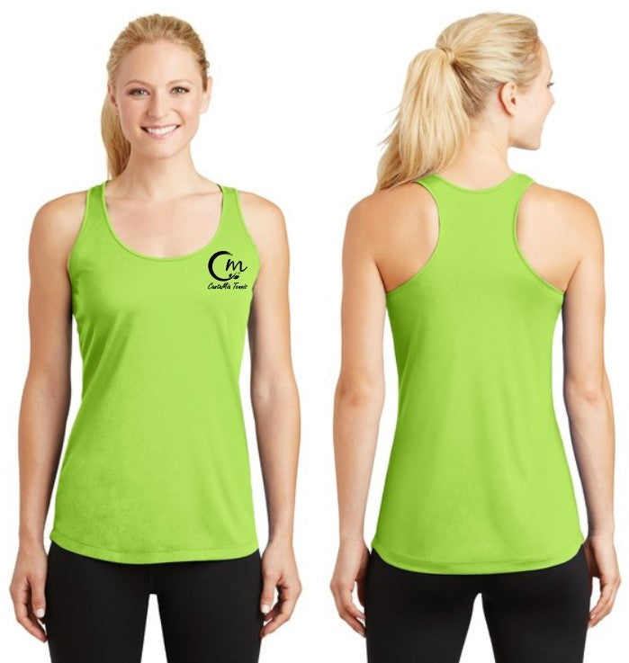 CantaMia - Ladies Racerback Tank - 100 Polyester (SportTek LST356)