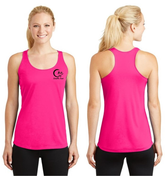 CantaMia - Ladies Racerback Tank - 100 Polyester (SportTek LST356)