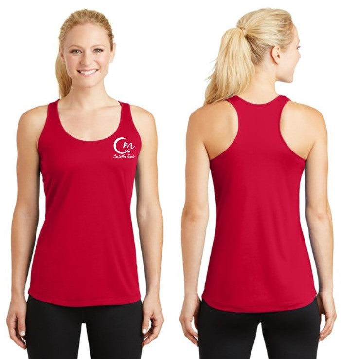 CantaMia - Ladies Racerback Tank - 100 Polyester (SportTek LST356)