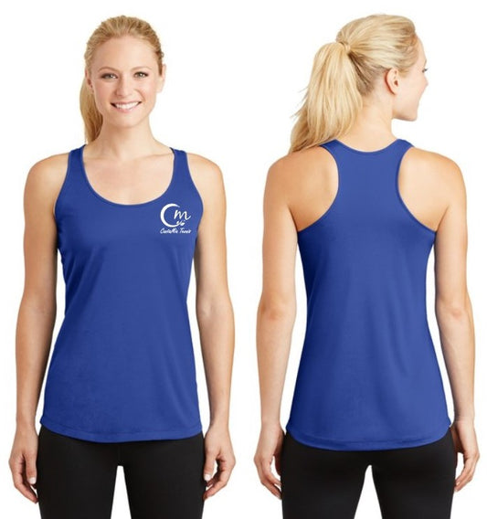 CantaMia - Ladies Racerback Tank - 100 Polyester (SportTek LST356)