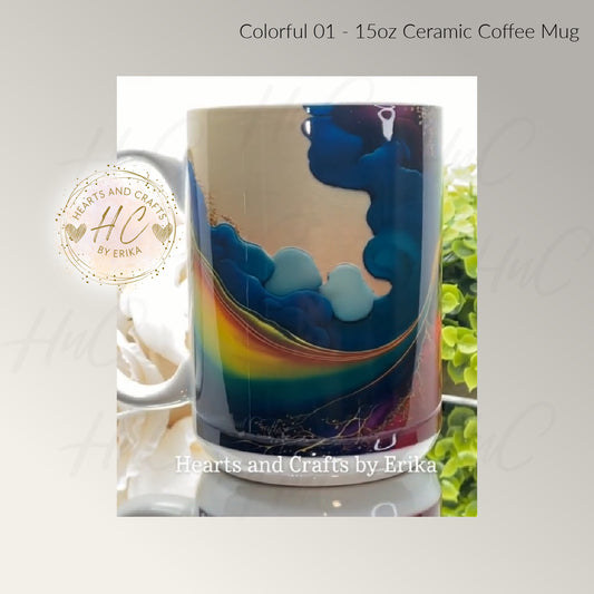 Colorful 01 - Ceramic Coffee Mug