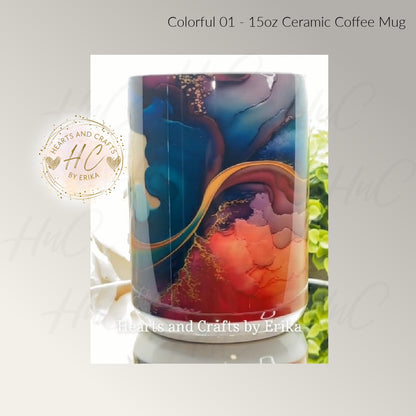 Colorful 01 - Ceramic Coffee Mug