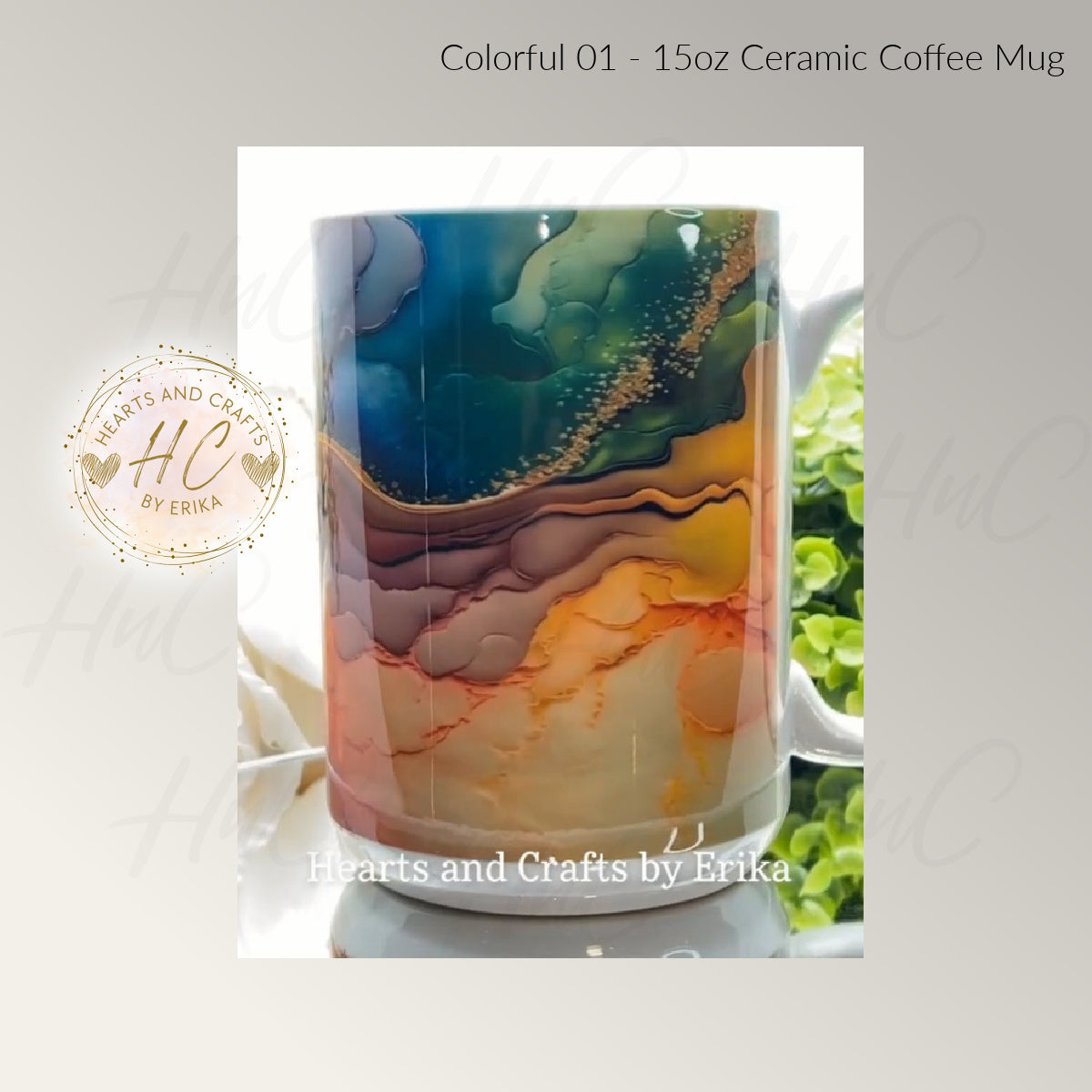 Colorful 01 - Ceramic Coffee Mug