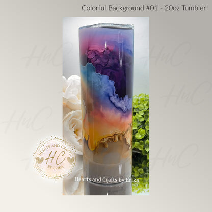 Colorful Background 01 - 20oz Tumbler