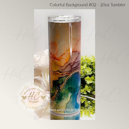 Colorful Background 02 - 20oz Tumbler