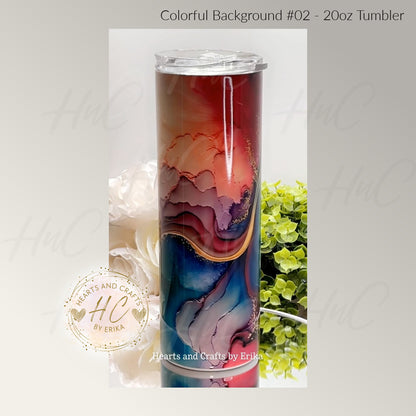 Colorful Background 02 - 20oz Tumbler