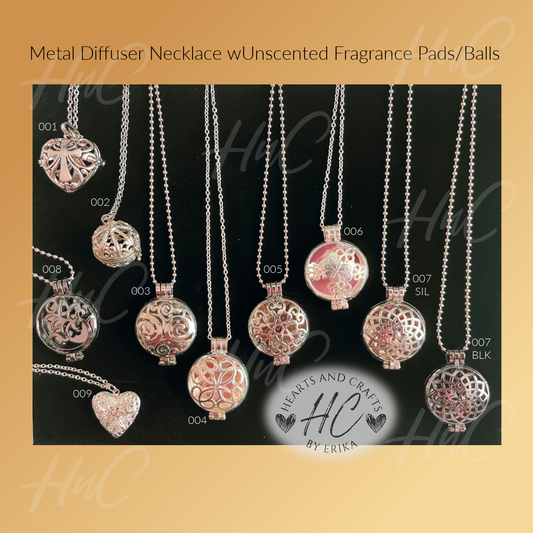 Essential Oil / Fragrance / Aromatherapy Diffuser Pendant w/Chain
