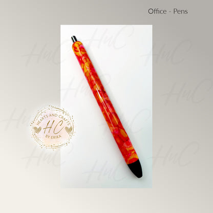 Alcohol Inks - Pink, Yellow & Orange (PYO) - Paper Mate Inkjoy Gel Pen