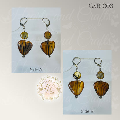 Gem Stone Beads Collection - Topaz Leverback Dangle