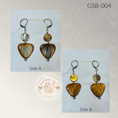 Gem Stone Beads Collection - Topaz Leverback Dangle