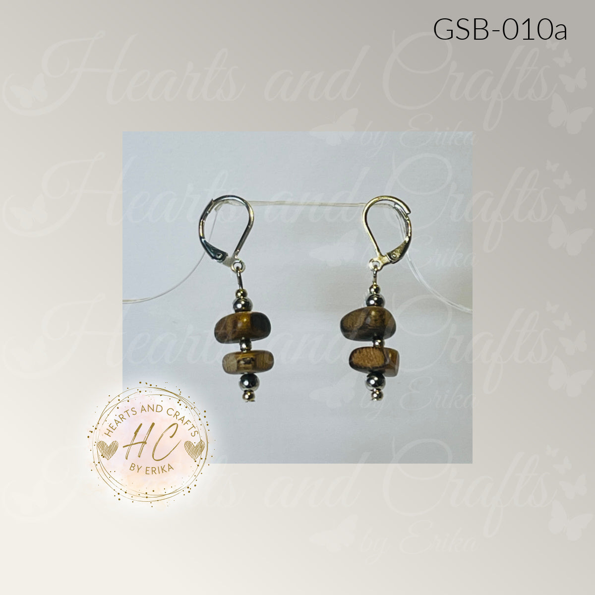 Natural Beads Collection - Clasp Leverback Dangle