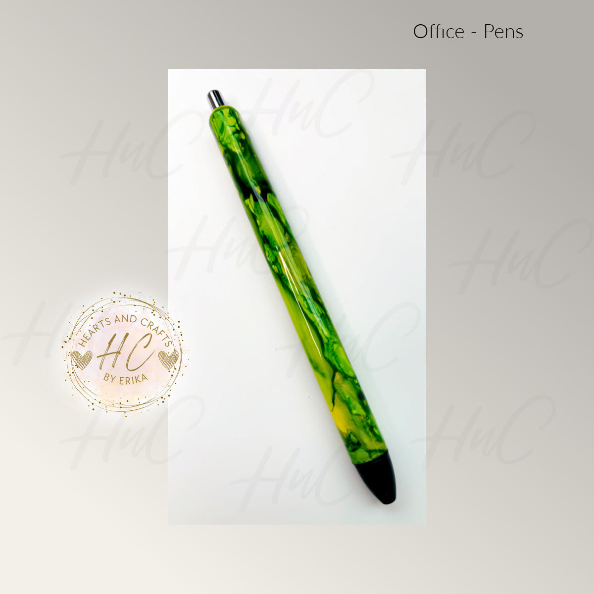 Alcohol Inks - Green - Paper Mate Inkjoy Gel Pen