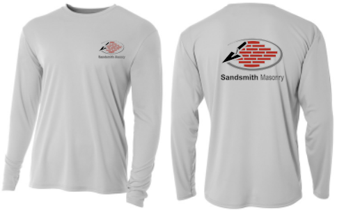 Sandsmith Masonry - Long Sleeve TShirt - 100% Polyester (A4 - N3165)