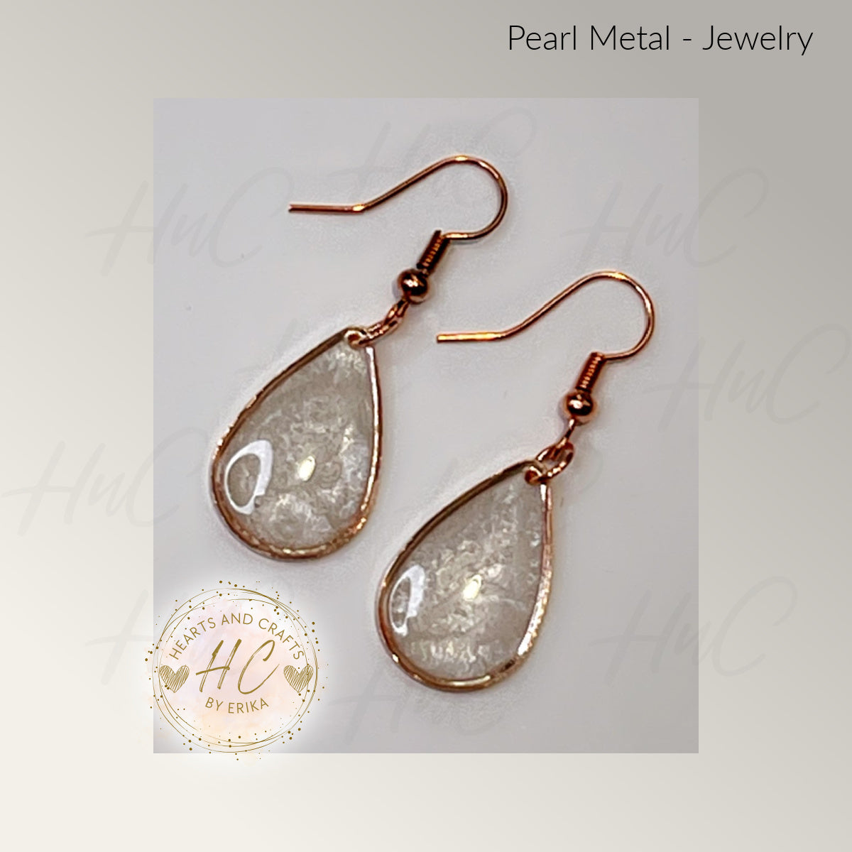 Pearl Collection - Medium Drop Hook Dangle (White)