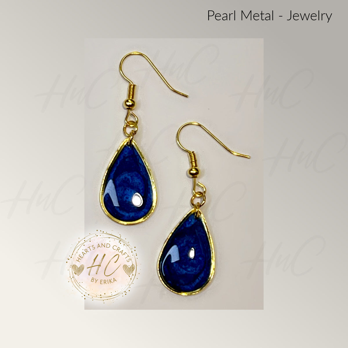Pearl Collection - Medium Drop Hook Dangle (RoyBlue)