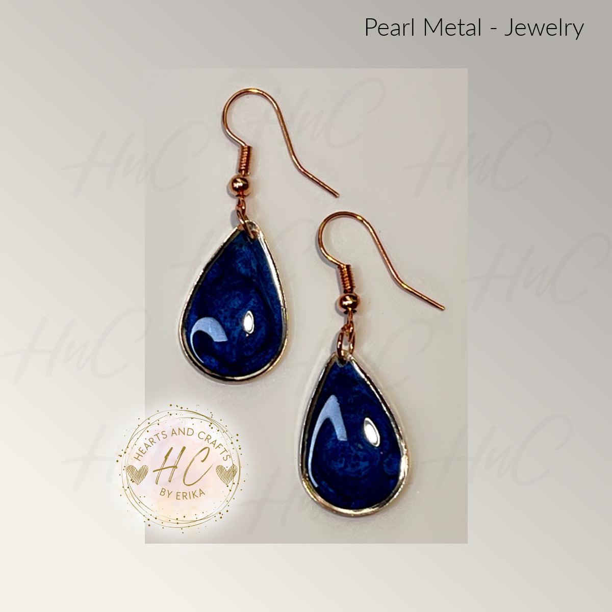 Pearl Collection - Medium Drop Hook Dangle (RoyBlue)