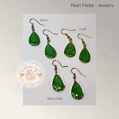Pearl Collection - Medium Drop Hook Dangle (Lime Green)