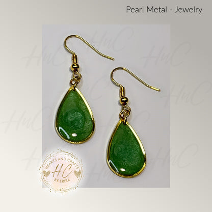 Pearl Collection - Medium Drop Hook Dangle (Lime Green)