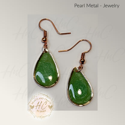 Pearl Collection - Medium Drop Hook Dangle (Lime Green)