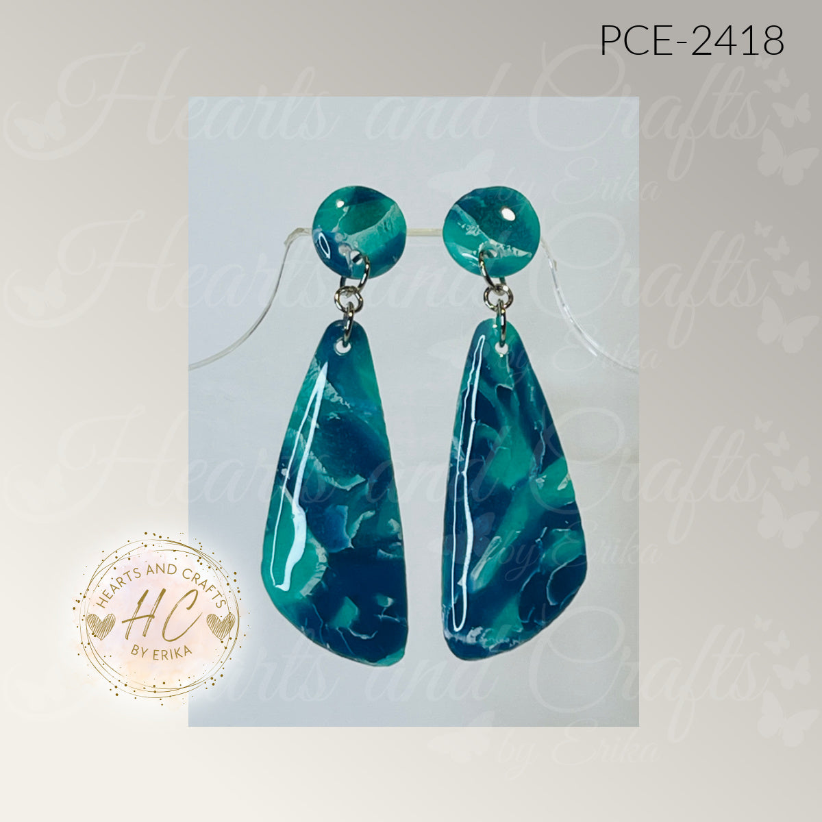 Midnight Teal Collection - Post Dangle (PCE-2418)