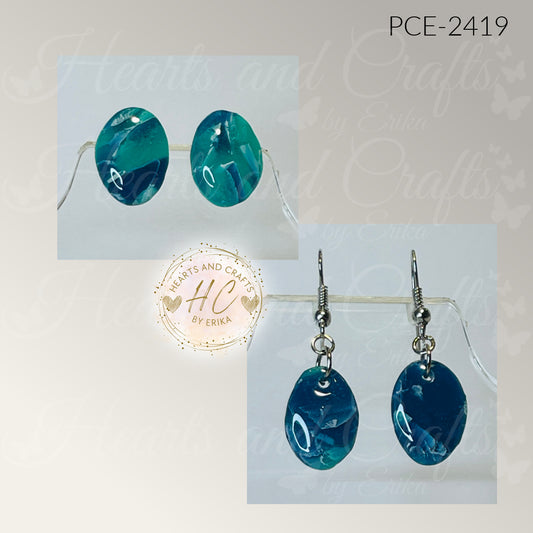 Midnight Teal Collection - Hook Dangle & Post Stud Set (PCE-2419)