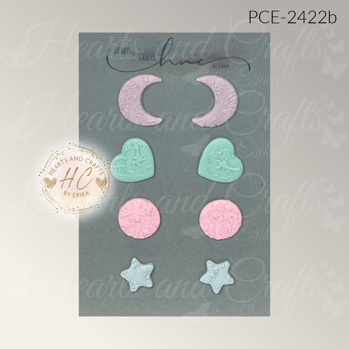 Pastel Collection (Matte) - Post Studs Set - 4 Pair (PCE-2422)