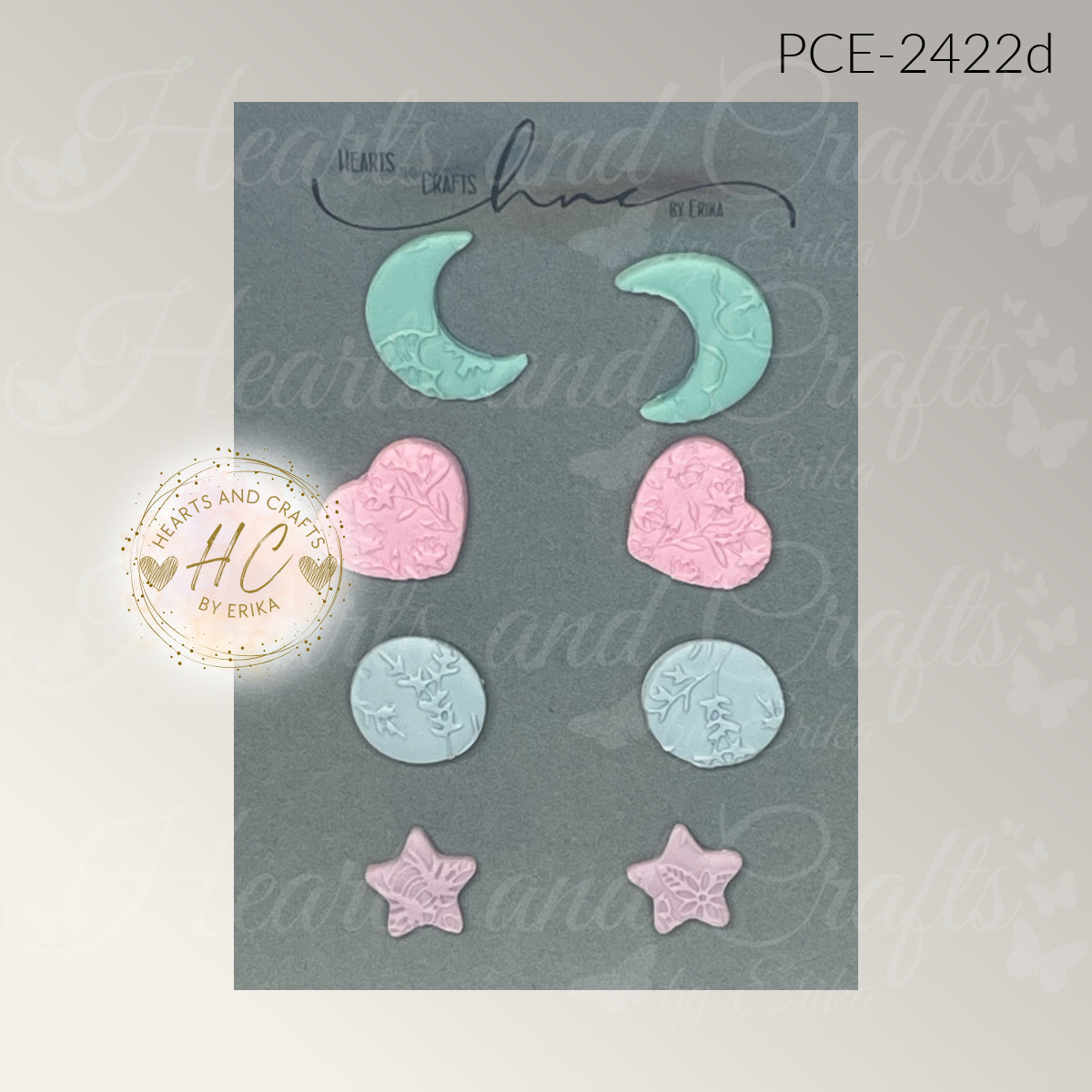 Pastel Collection (Matte) - Post Studs Set - 4 Pair (PCE-2422)