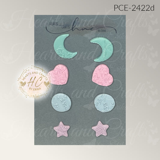 Pastel Collection (Matte) - Post Studs Set - 4 Pair (PCE-2422)