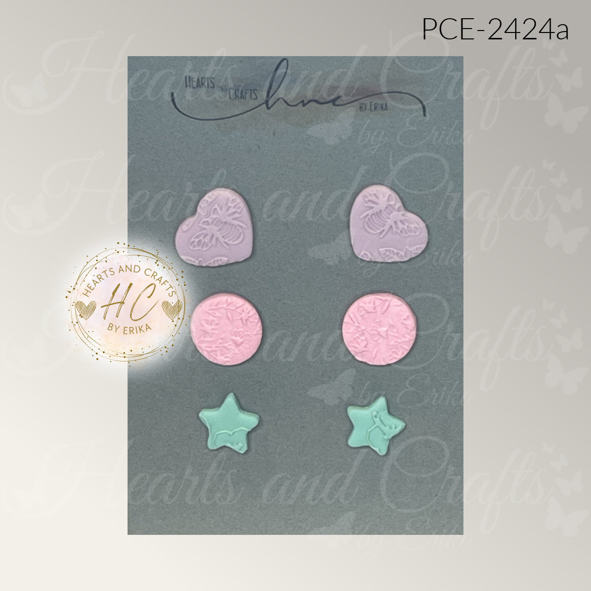 Pastel Collection (Matte) - Post Studs Set - 3 Pair (PCE-2424)