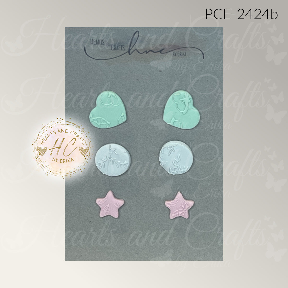 Pastel Collection (Matte) - Post Studs Set - 3 Pair (PCE-2424)