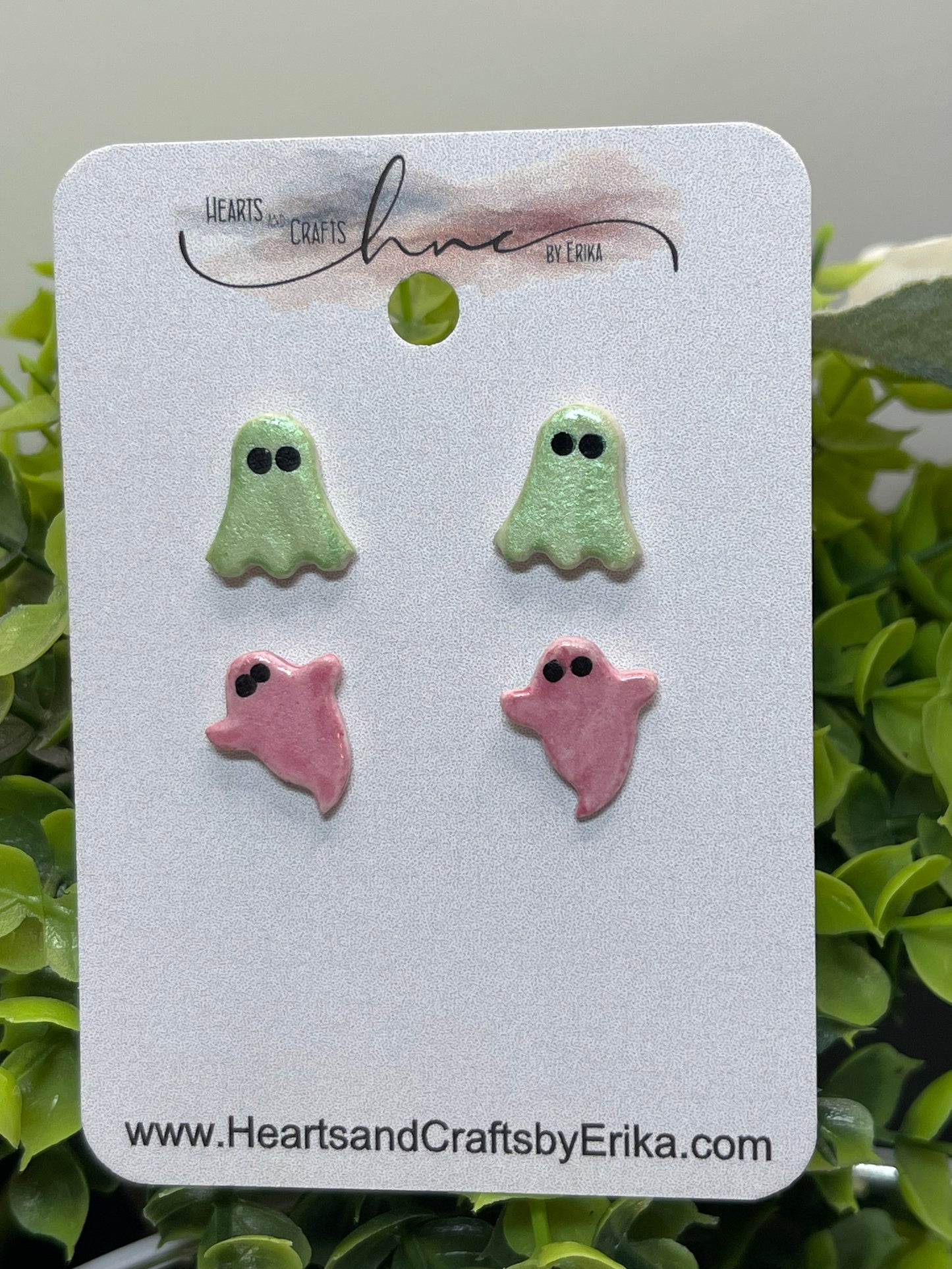 Fall Collection (Cute Ghosts) - Stud Set - 2 Pair